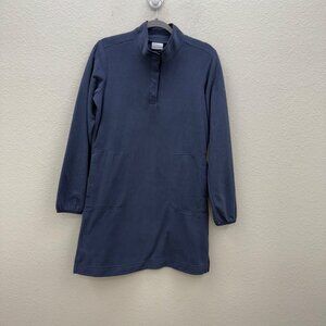 Columbia Anytime Snap Neck Fleece Dress w Pockets AL3931 Womens size Medium